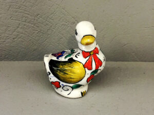 Vintage Small Colorful Ceramic Duck