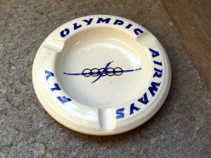 Γνήσιο Συλλεκτικό Olympic Airways Τασάκι Από Το Κεραμικό, Made In Greece