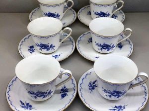 Complete Flawless Vintage Porcelain Tea Set Alboth & Kaiser Germany