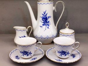 Complete Flawless Vintage Porcelain Tea Set Alboth & Kaiser Germany