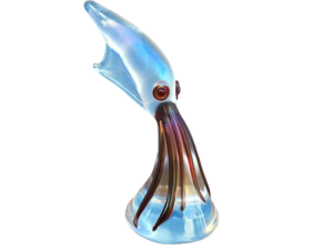 Vintage Solid Glass Squid Murano