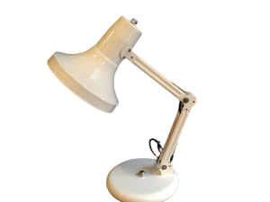 White Adjustable Vintage Table & Desk Lamp Light