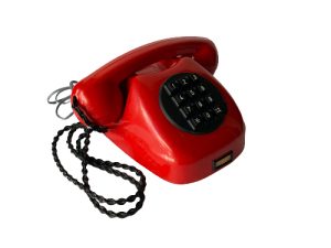 Κόκκινο Tesla Vintage Τηλέφωνο Πλήρως Λειτουργικό 1972