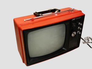 Vintage JVC Κόκκινη Λειτουργική TV Μοντέλο 3430CQ