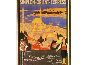 Καδράκι Με Αφίσα Του Simplon Orient Express Λονδίνο-Κωνσταντινούπολη