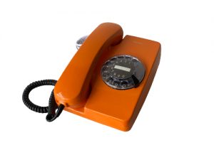 Vintage Orange Siemens Phone