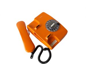 Vintage Orange Siemens Phone