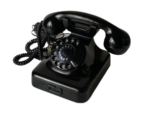 Black Bakelite Vintage Siemens Phone
