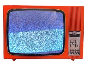Πορτοκαλί Mid Century Λειτουργική Τηλεόραση