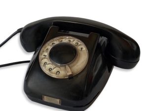Μαύρο Mid Century Vintage Τηλέφωνο