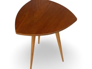 Vintage Mid Century Triangle Side Table Danish Design