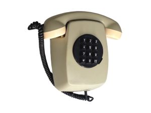 Vintage Cream Wall Telephone