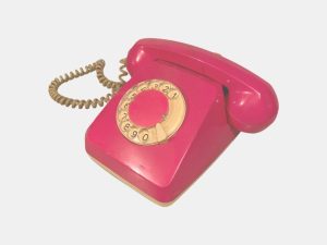 Retro Ροζ Τηλεφωνική Συσκευή