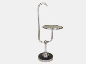 Bauhaus Chrome Flower Side Table With Carrying Handle