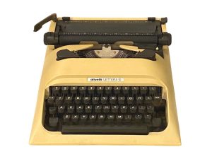 Vintage Typewriter Olivetti Lettera 10 With Greek Characters